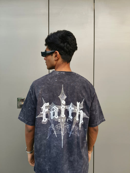 FAITH Oversized Acid wash